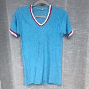 Vintage Terry Ringer V-Neck Tee
